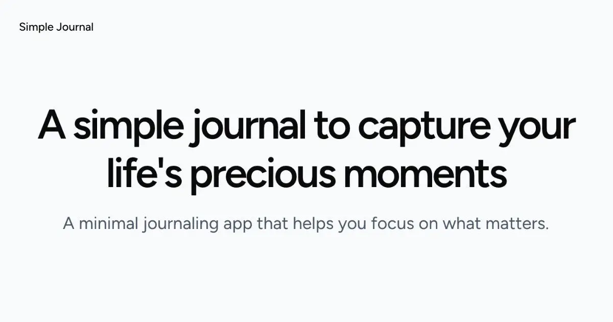 Simple Journal product image