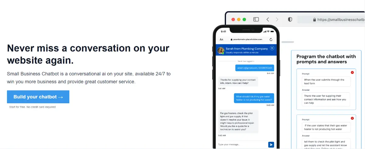 Small Business Chatbot image number 01