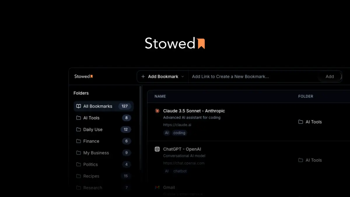 Stowed product image