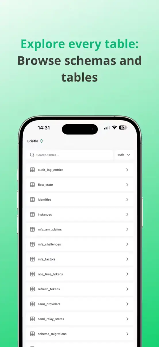 Supadex: Supabase Dashboard image number 21