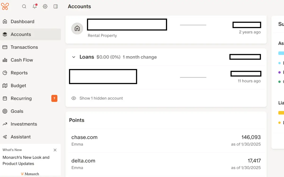 Track Points in Monarch Money product image