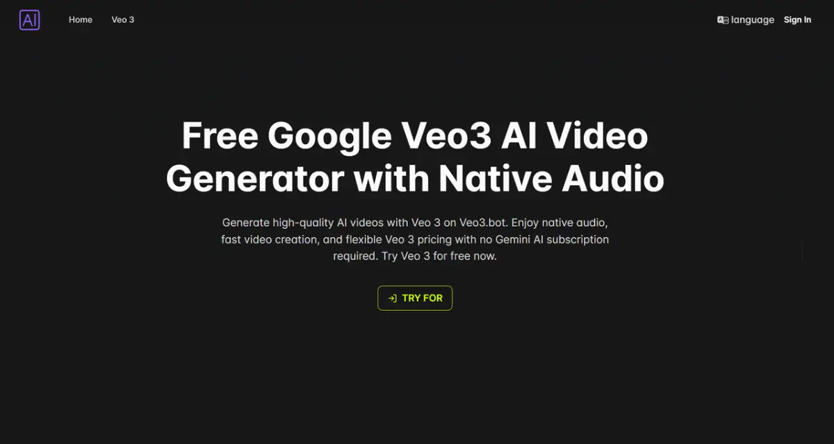 Veo3bot Free Access to Google Veo 3 AI product image