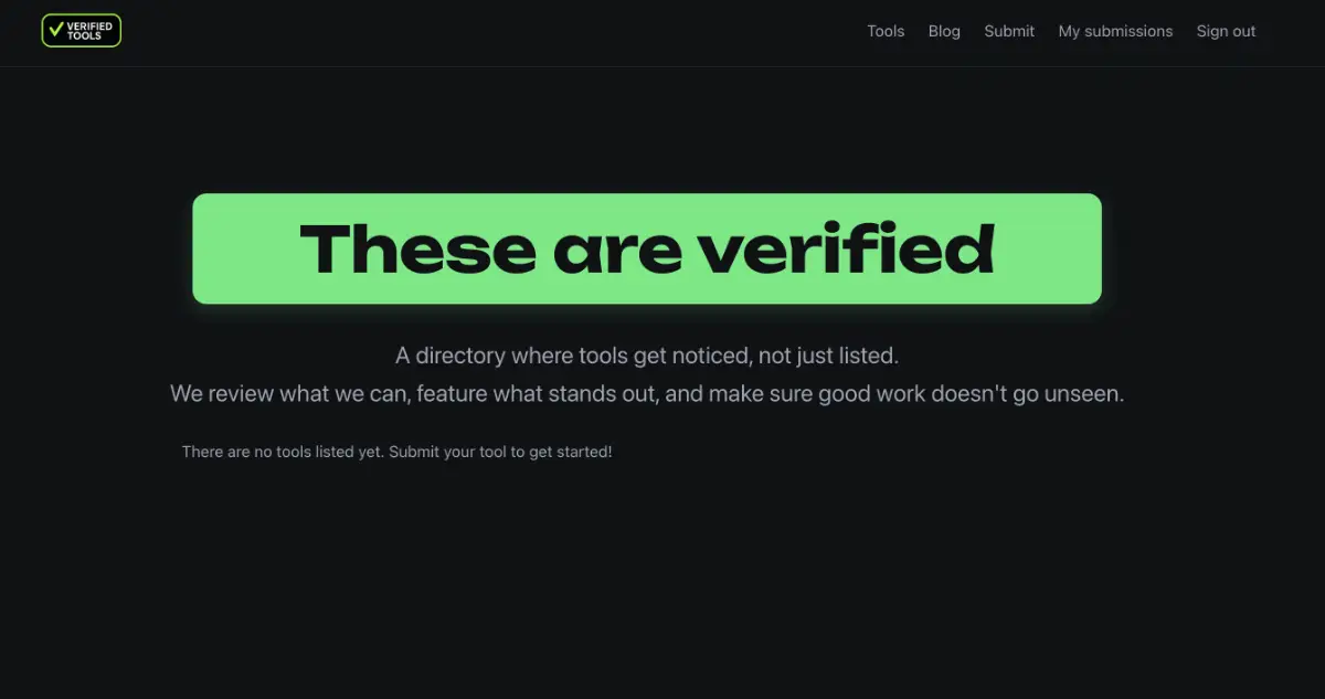Verified Tools product image
