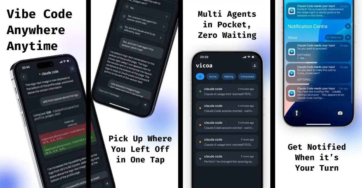Vicoa - Vibe Code Anywhere image number 21