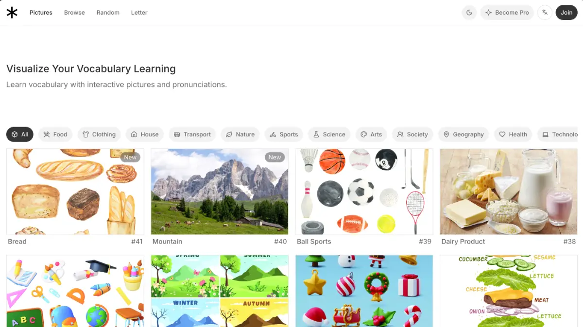 Visual Dictionary image number 01