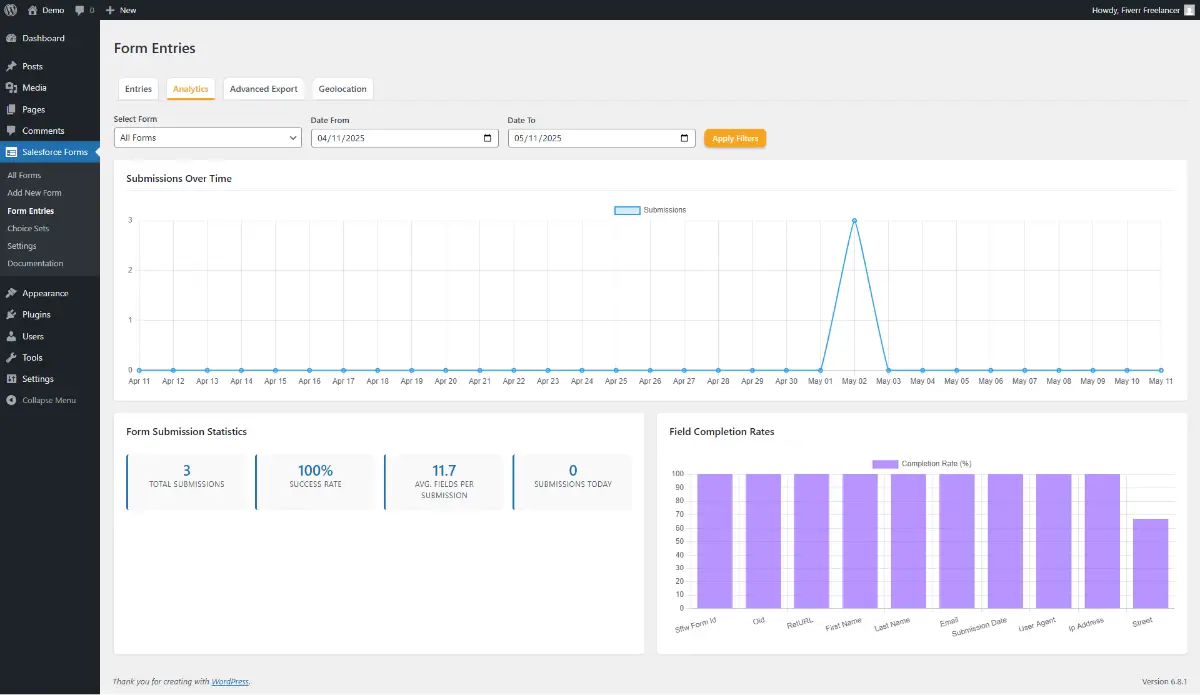Wordpress forms to Salesforce image number 21