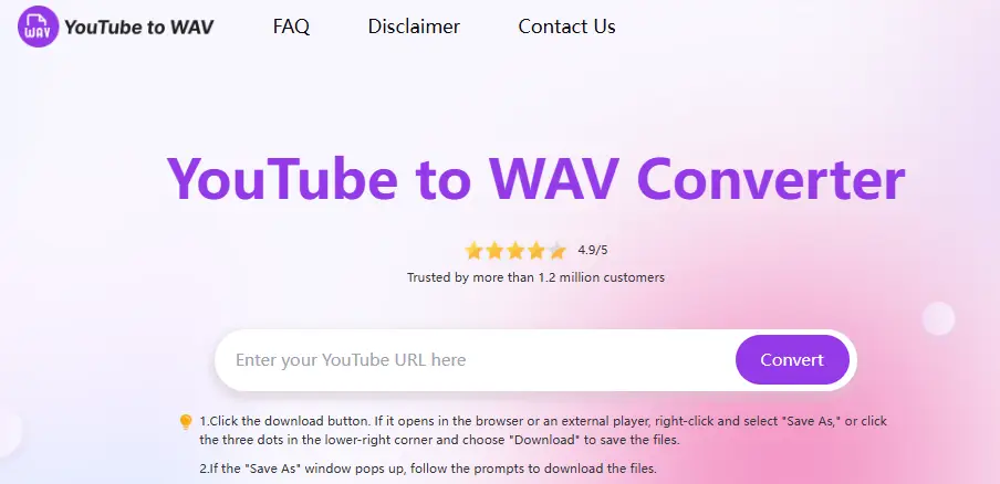 youtube to wav converter product image