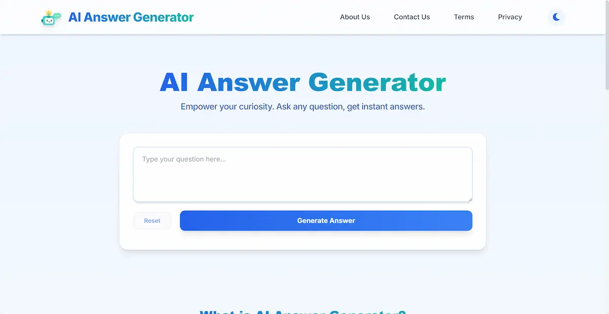 AI Answer Generator Free and no login image number 01