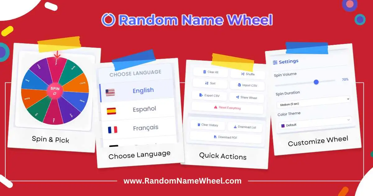 Random Name Wheel product image