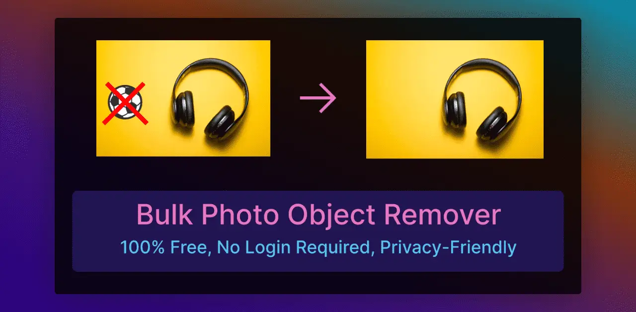 Bulk Photo Object Remover product image