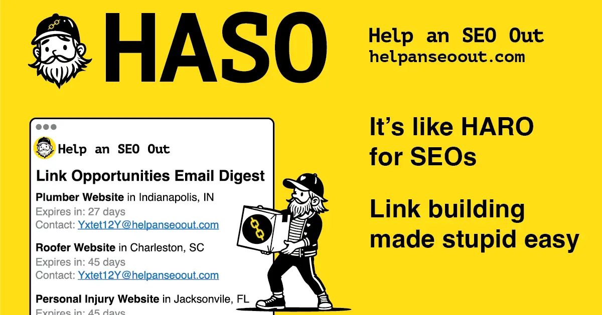 Help An SEO Out (HASO) product image