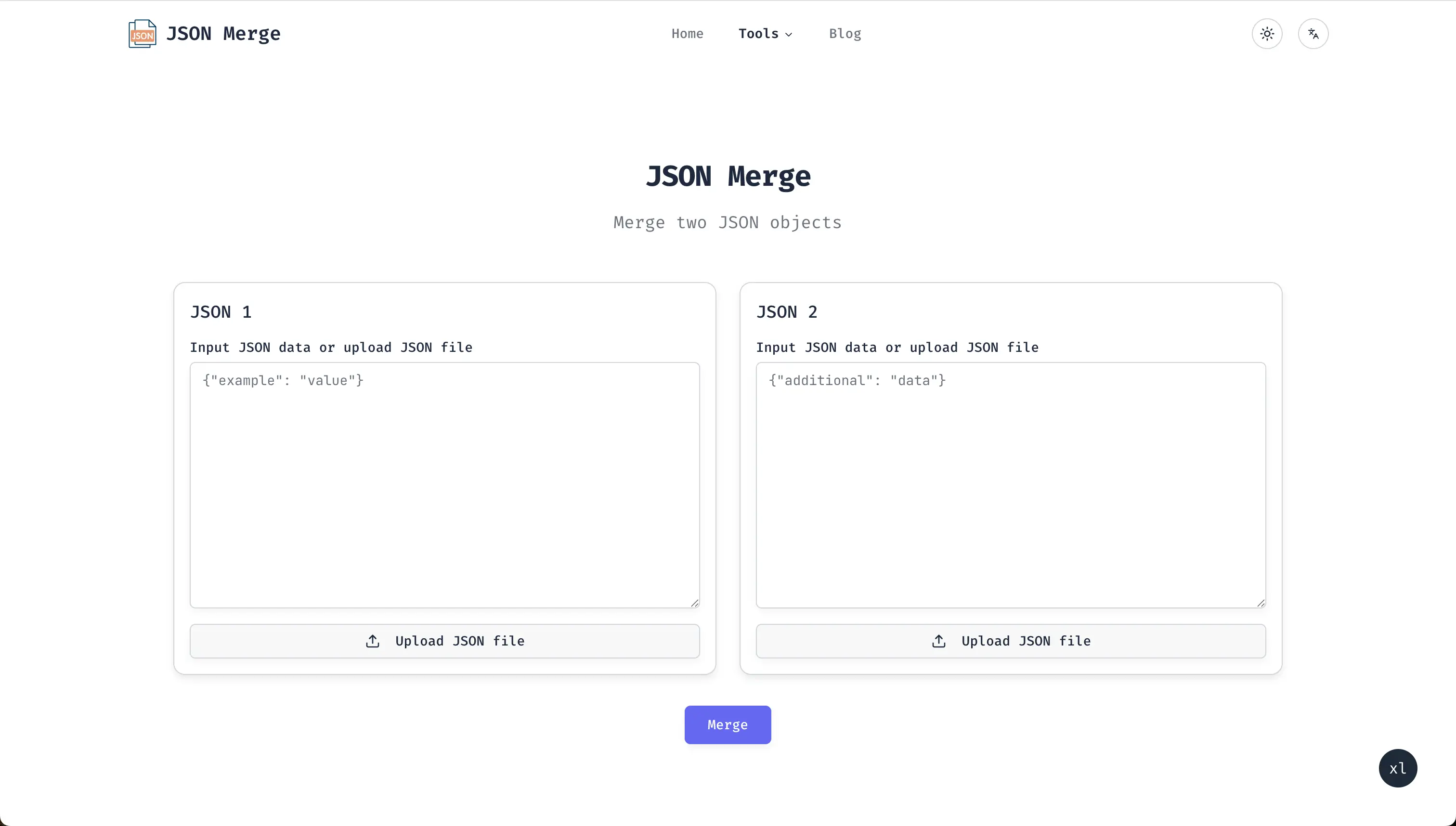 JSON Merge product image
