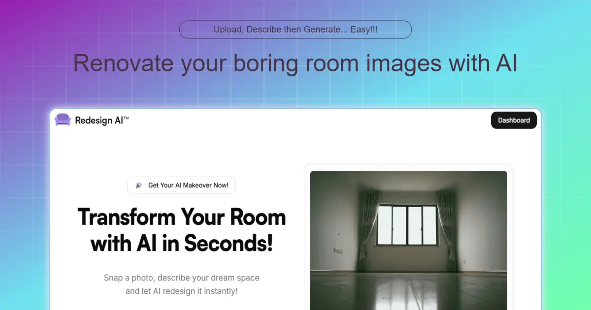 Redesign AI product image