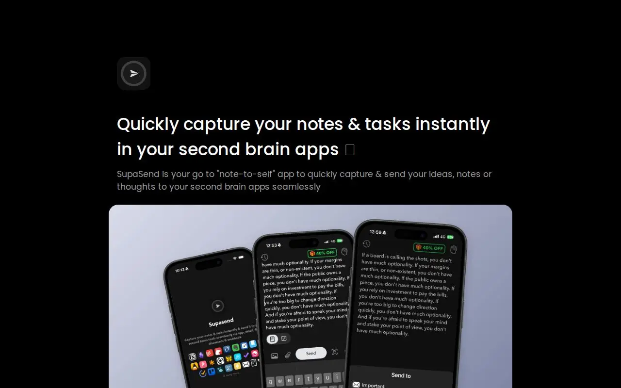 Quick Capture - Supasend image number 01