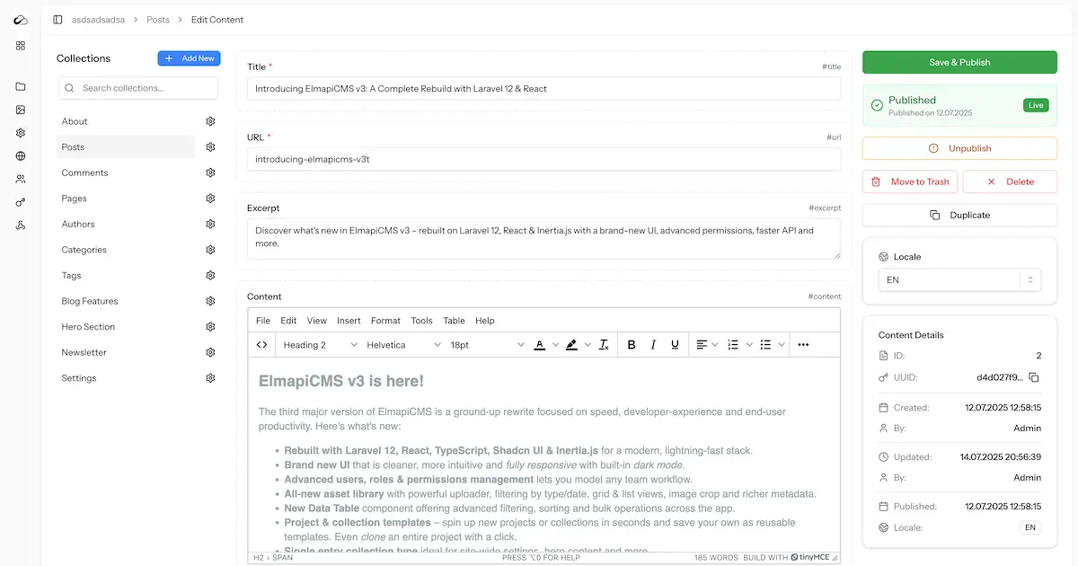 ElmapiCMS product image