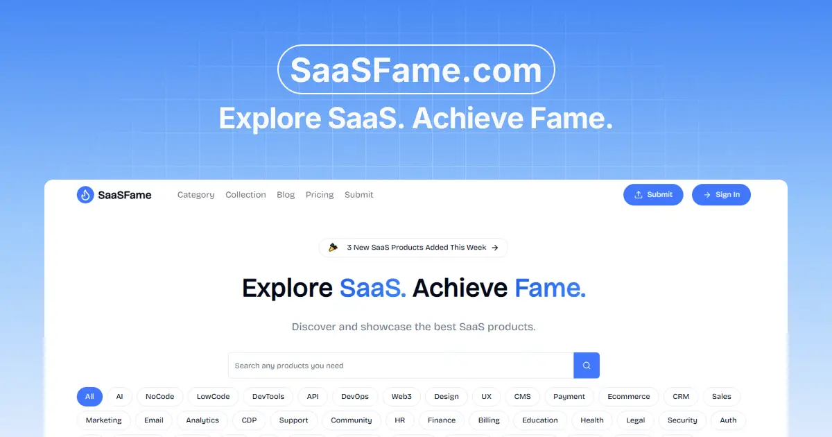 SaaSFame product image