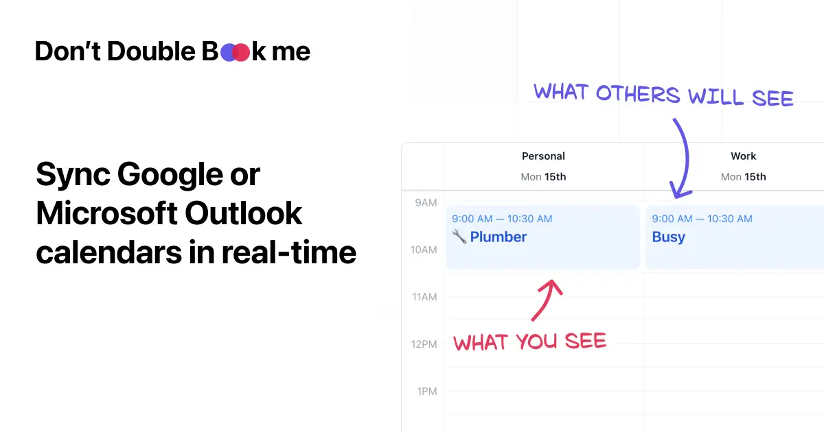 Don't Double Book Me product image