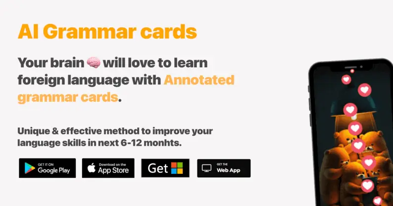 AI Grammar Cards product image