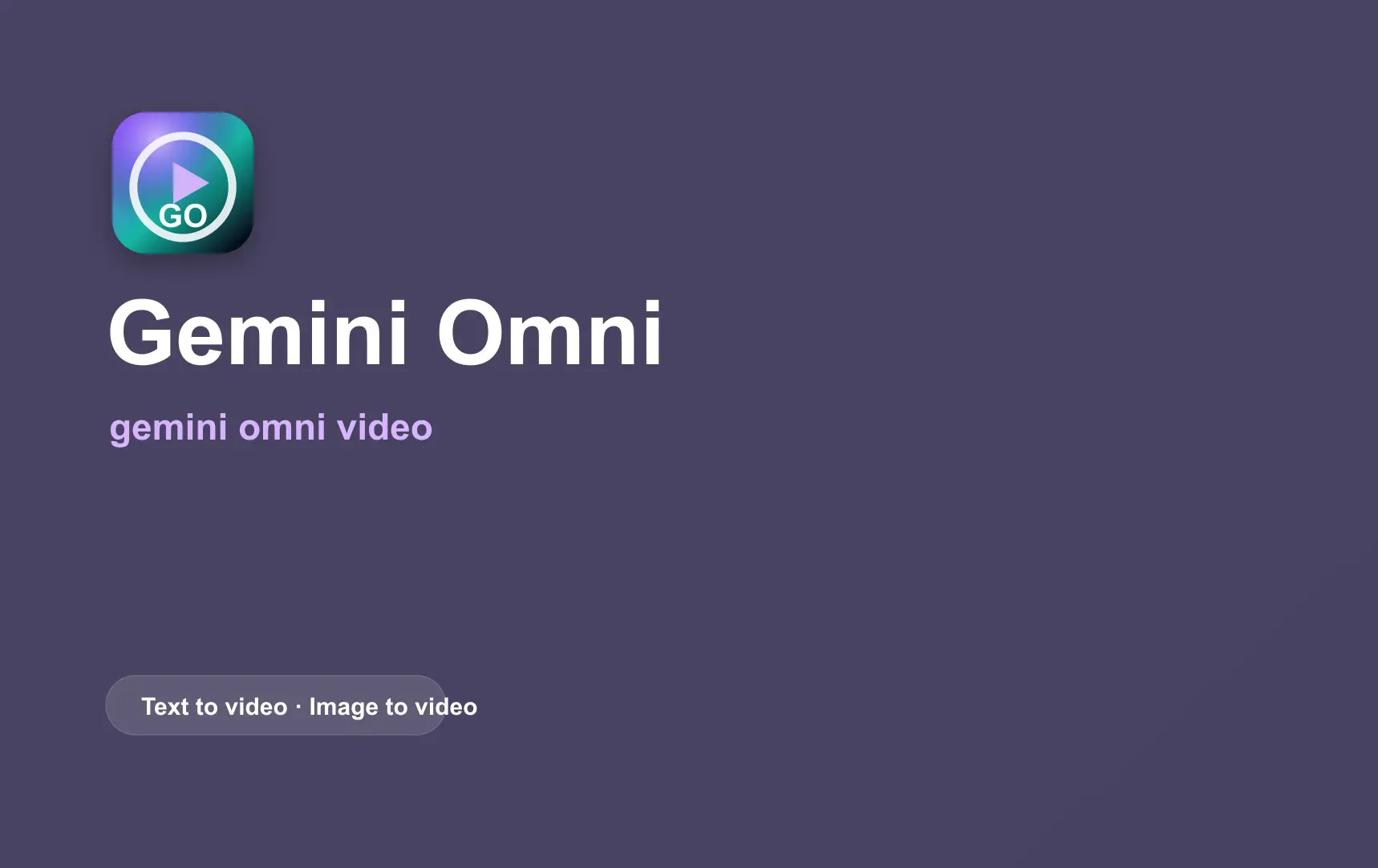 gemini omni product image