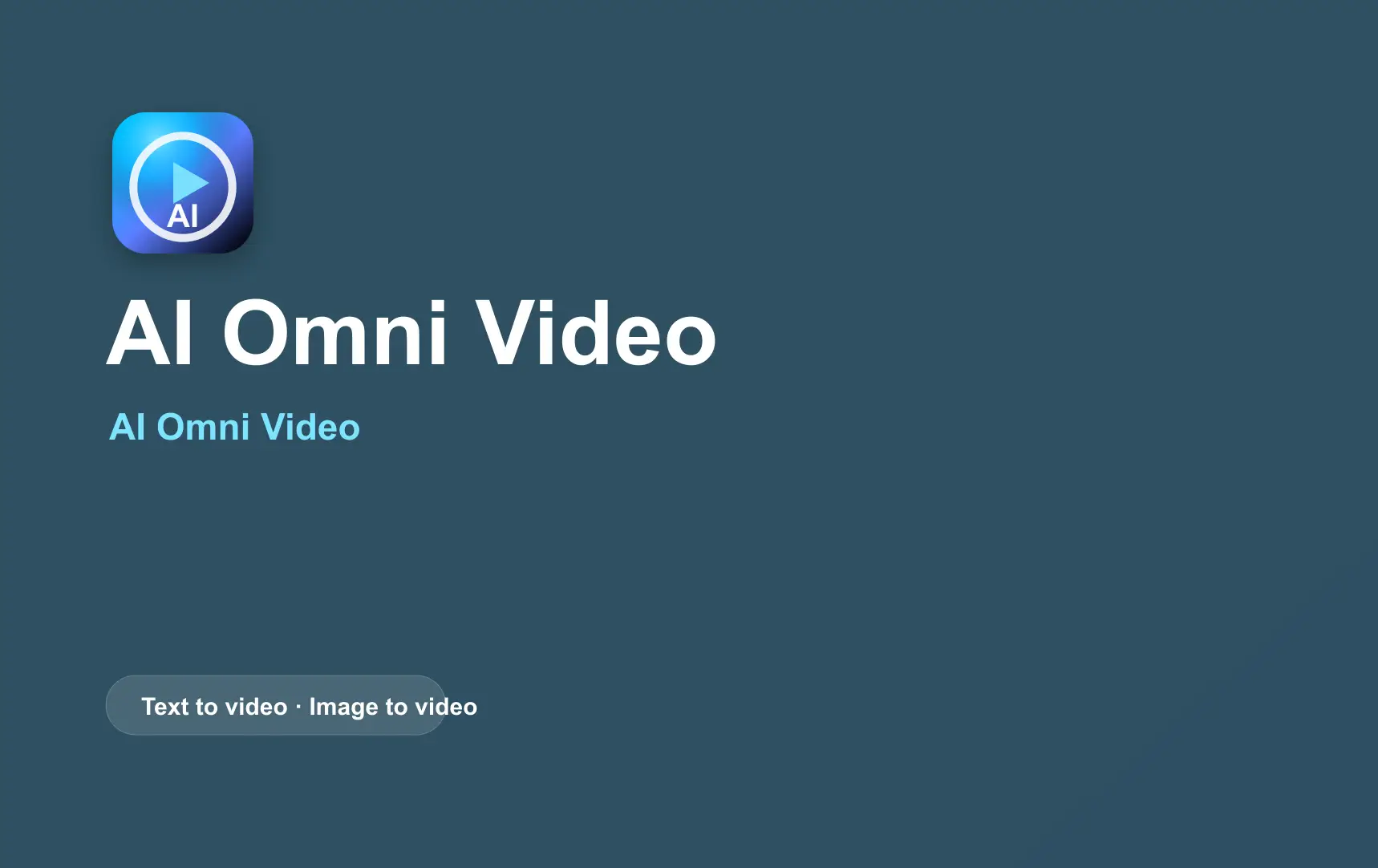 ai omni video product image
