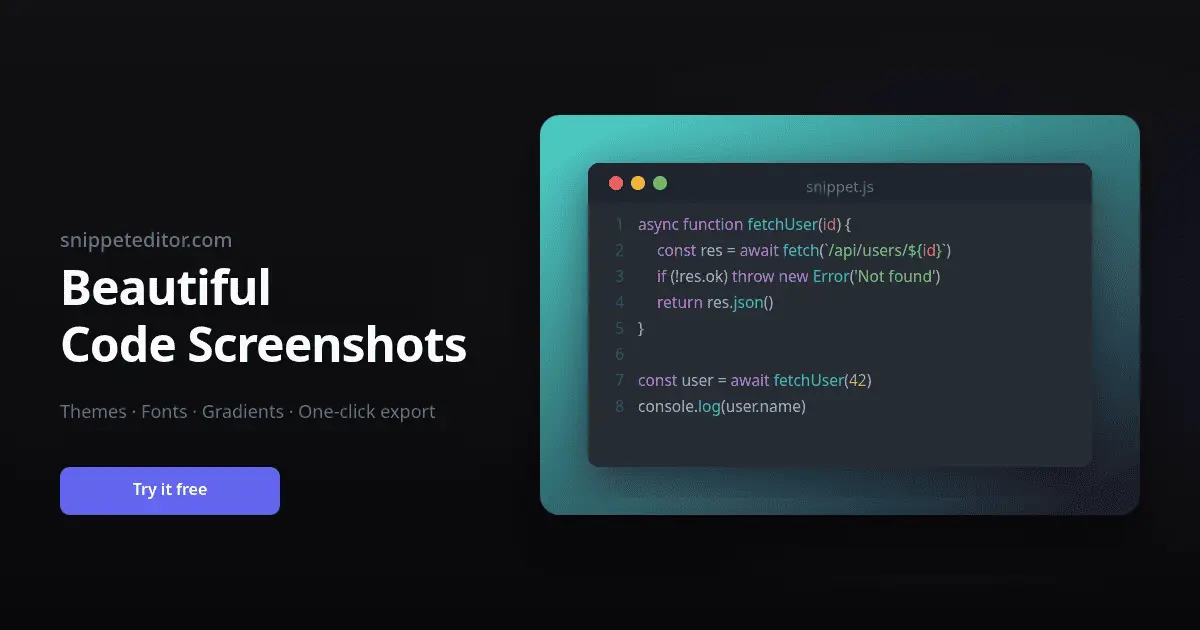 Snippet Editor product image