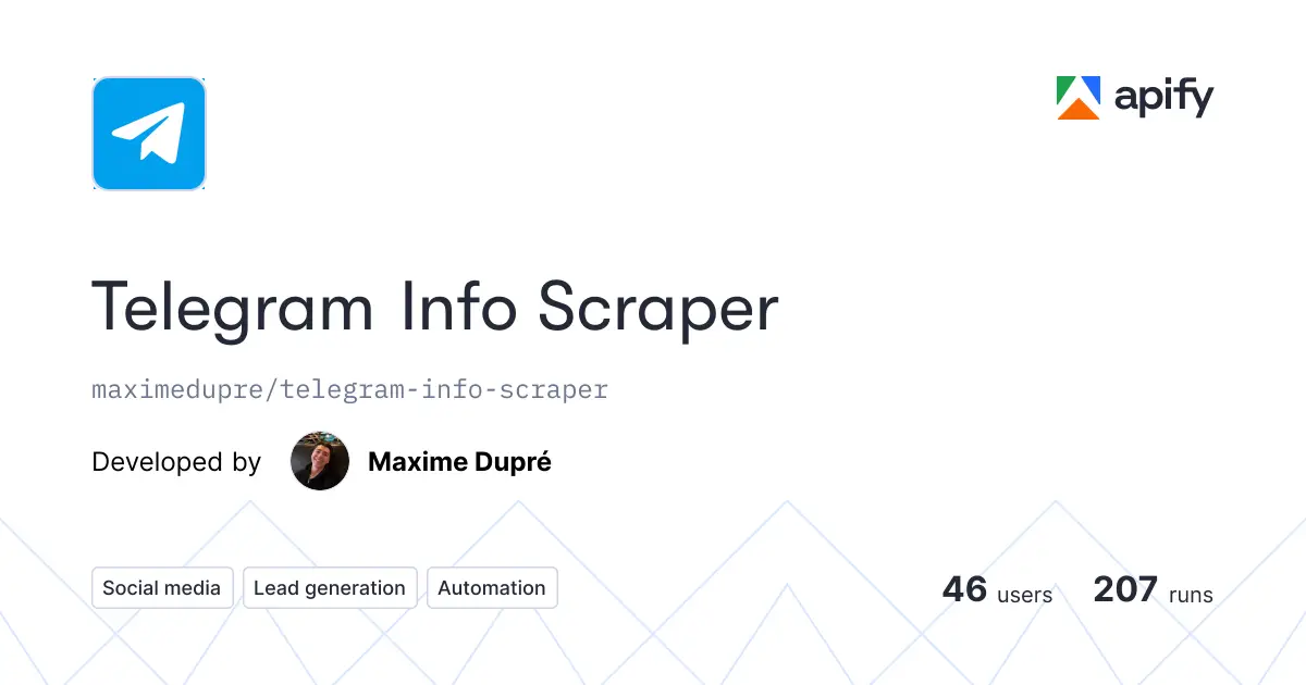 Telegram Info Scraper product image