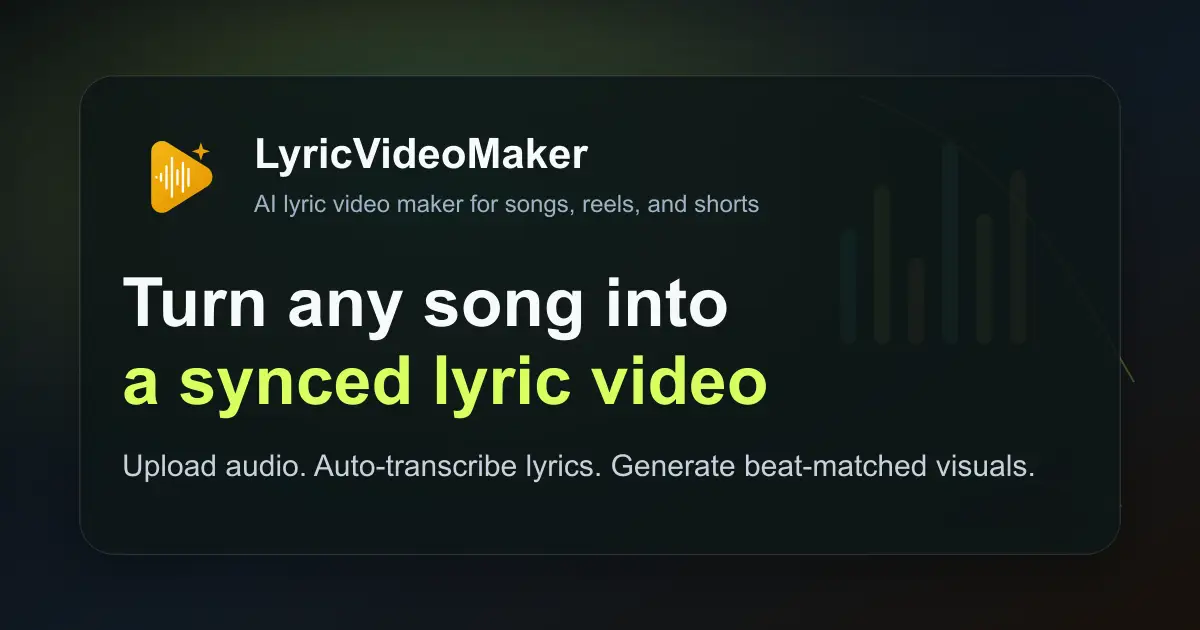 lyric video maker product image