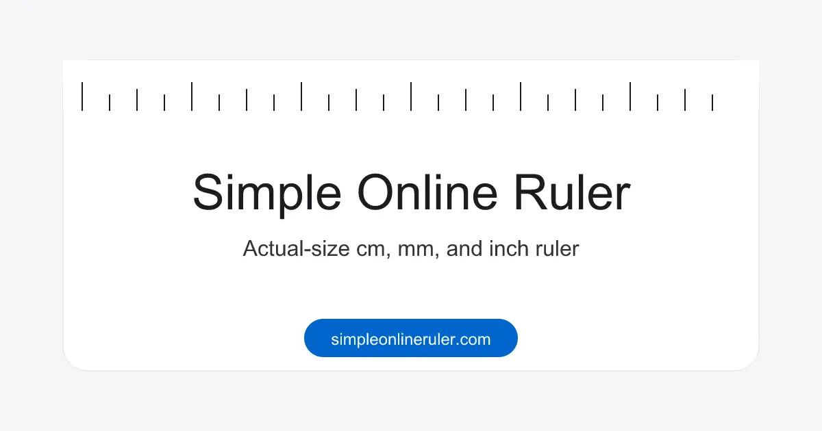 Simple Online Ruler product image