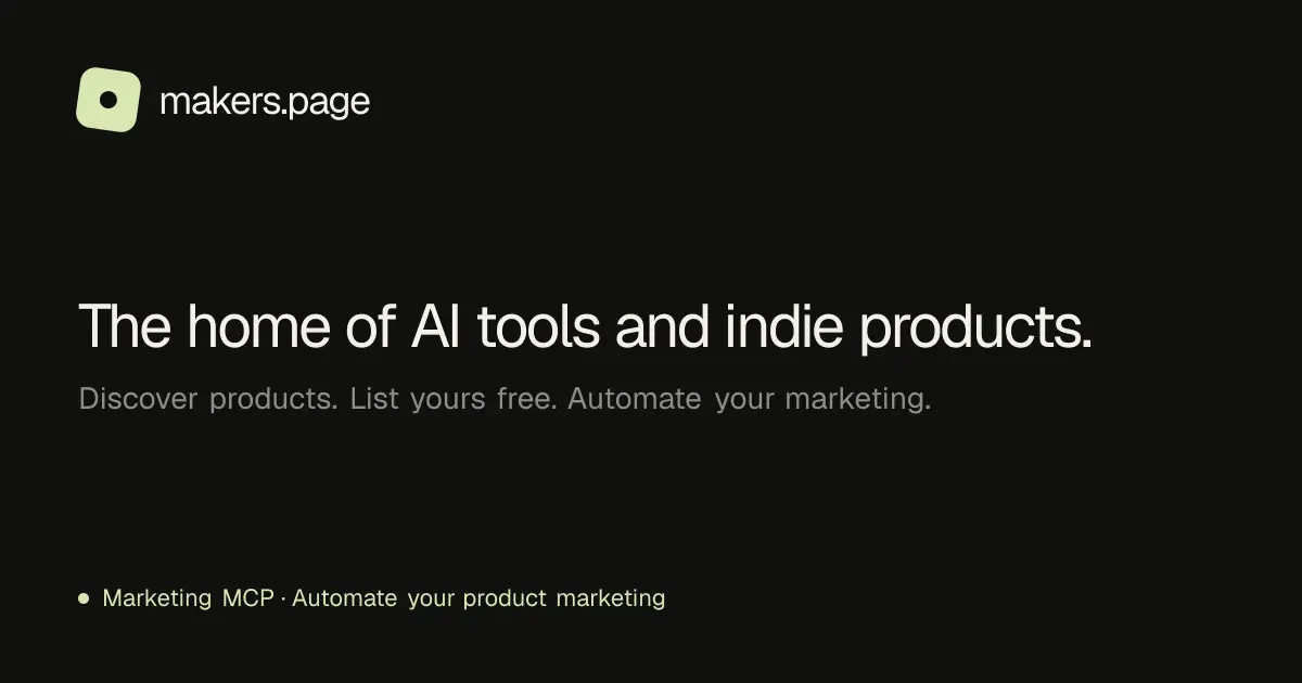Makers Page product image