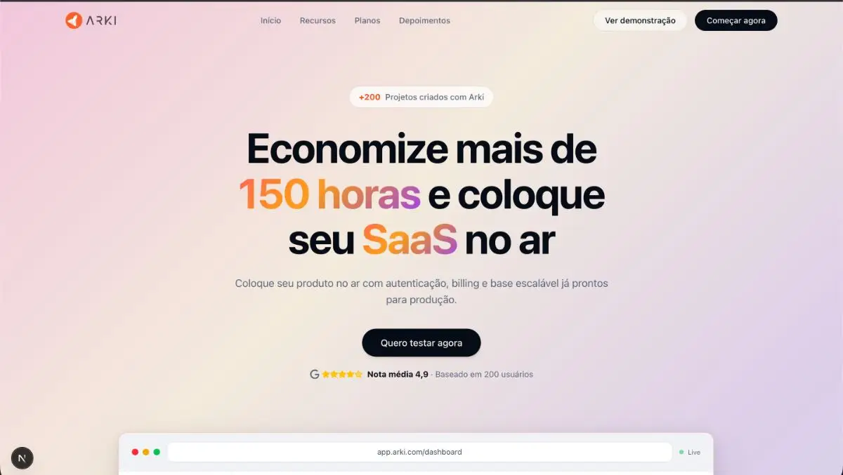 Arki Foundation SaaS Kit image number 01