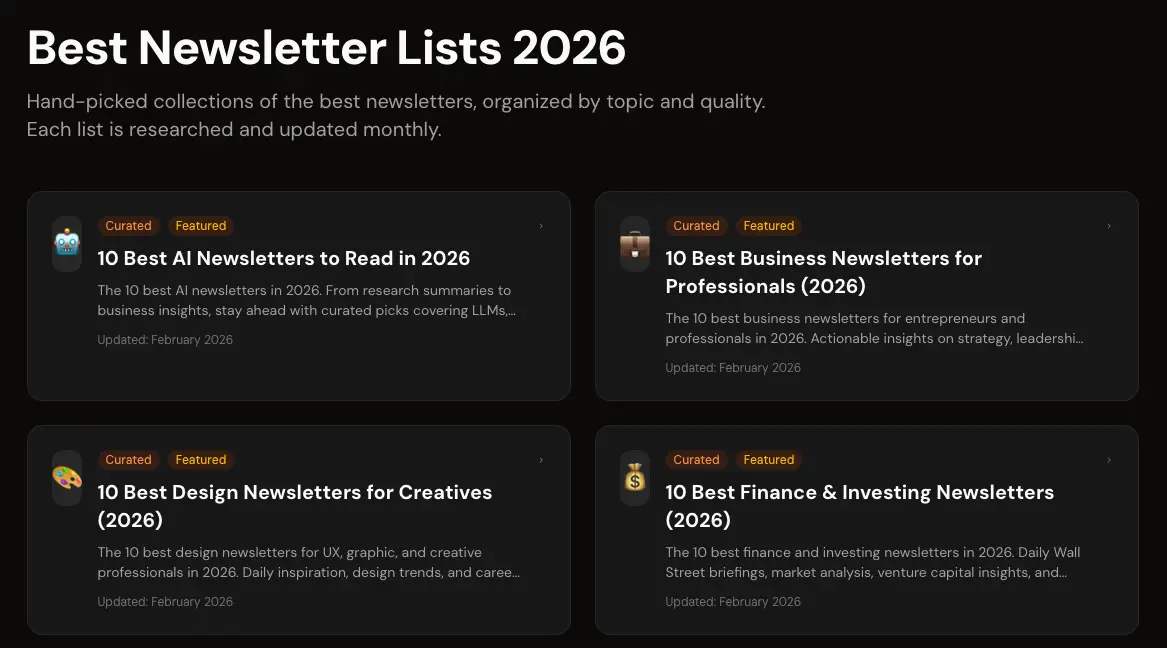 Best Newsletters image number 21