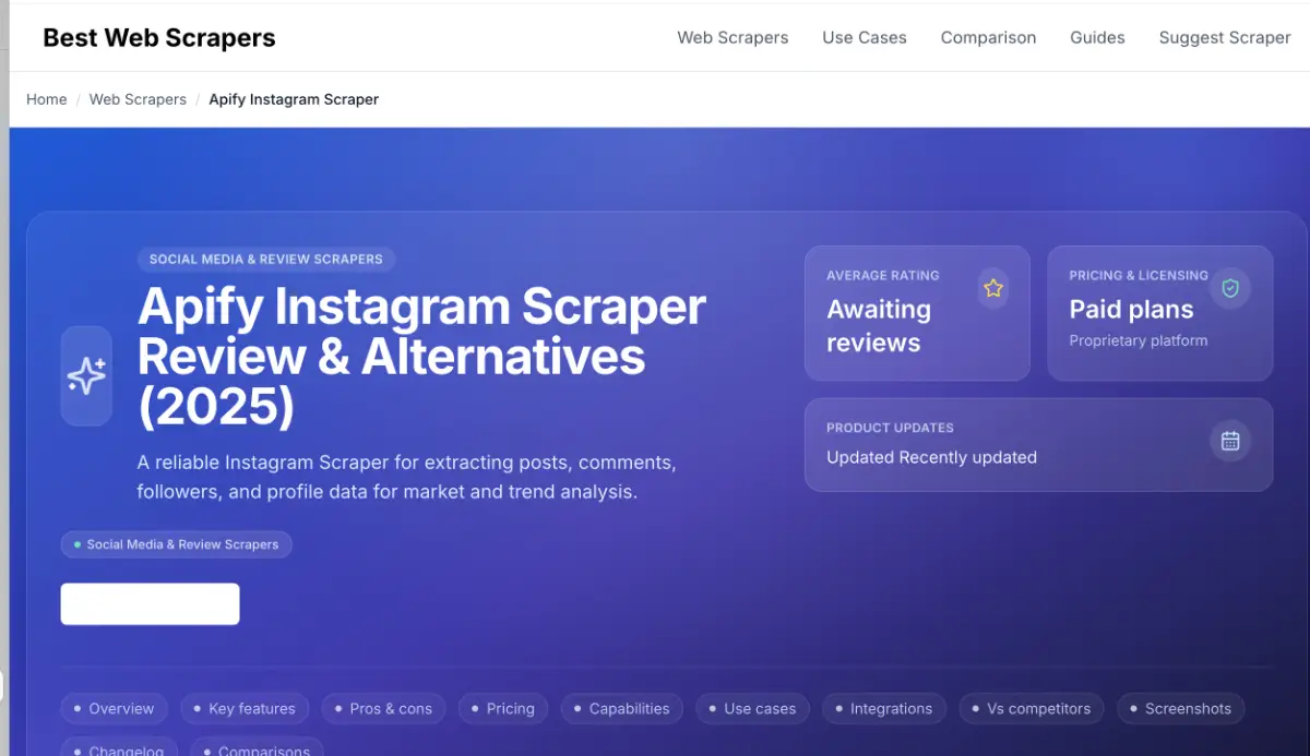 Best Web Scrapers product image
