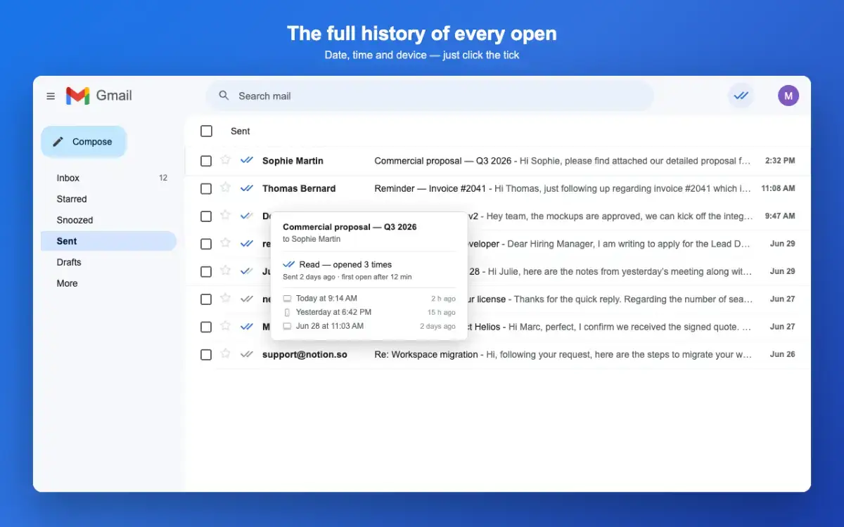 BlueTicks for Gmail image number 11