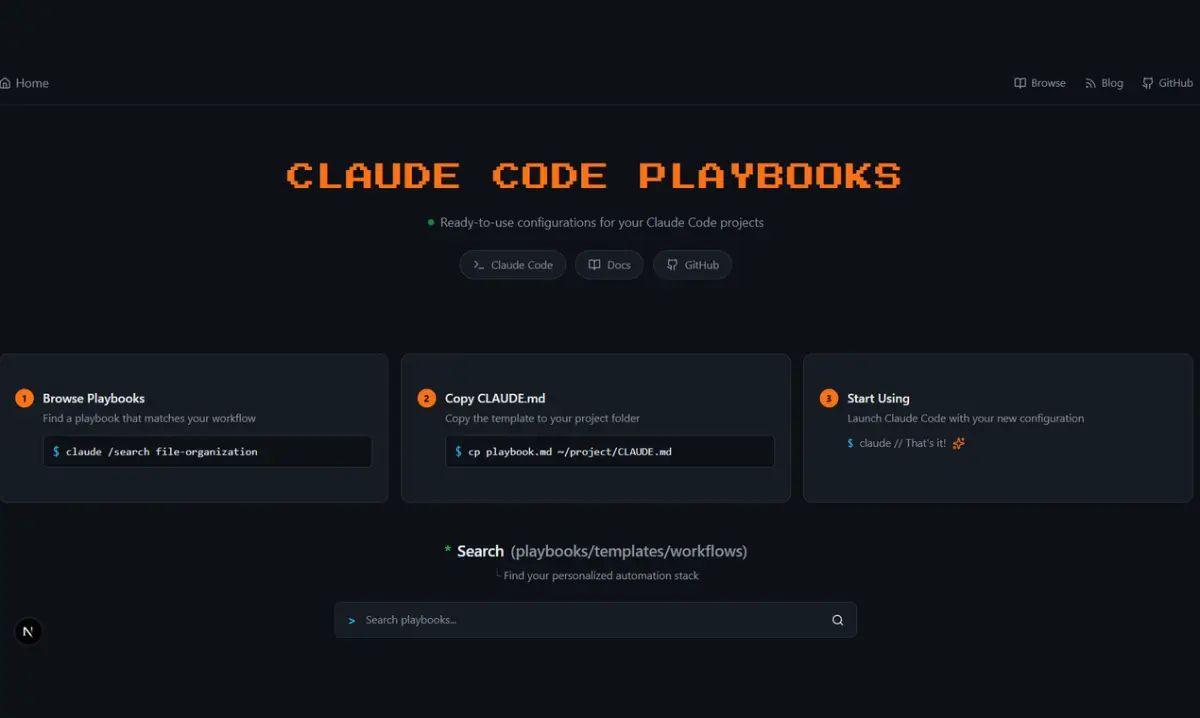 Claude Code Playbooks image number 01