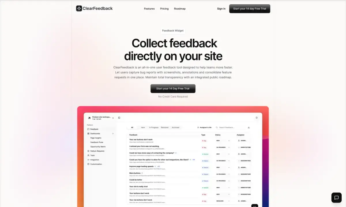 ClearFeedback product image