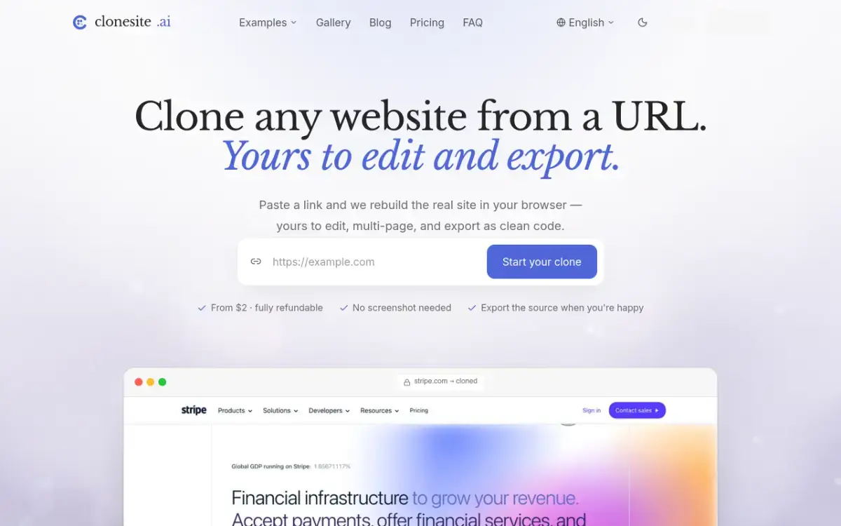 Clonesite AI product image