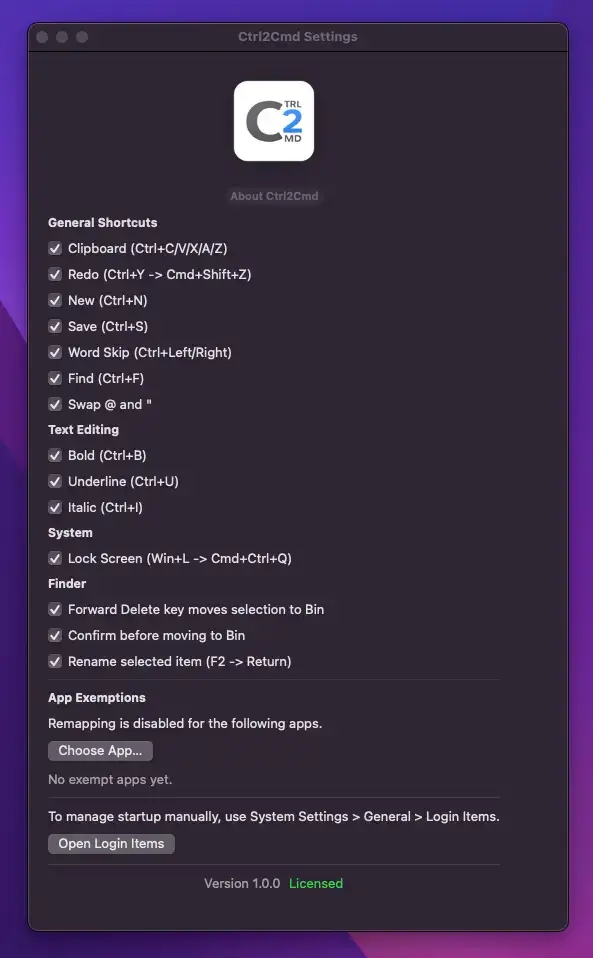 Ctrl2Cmd product image