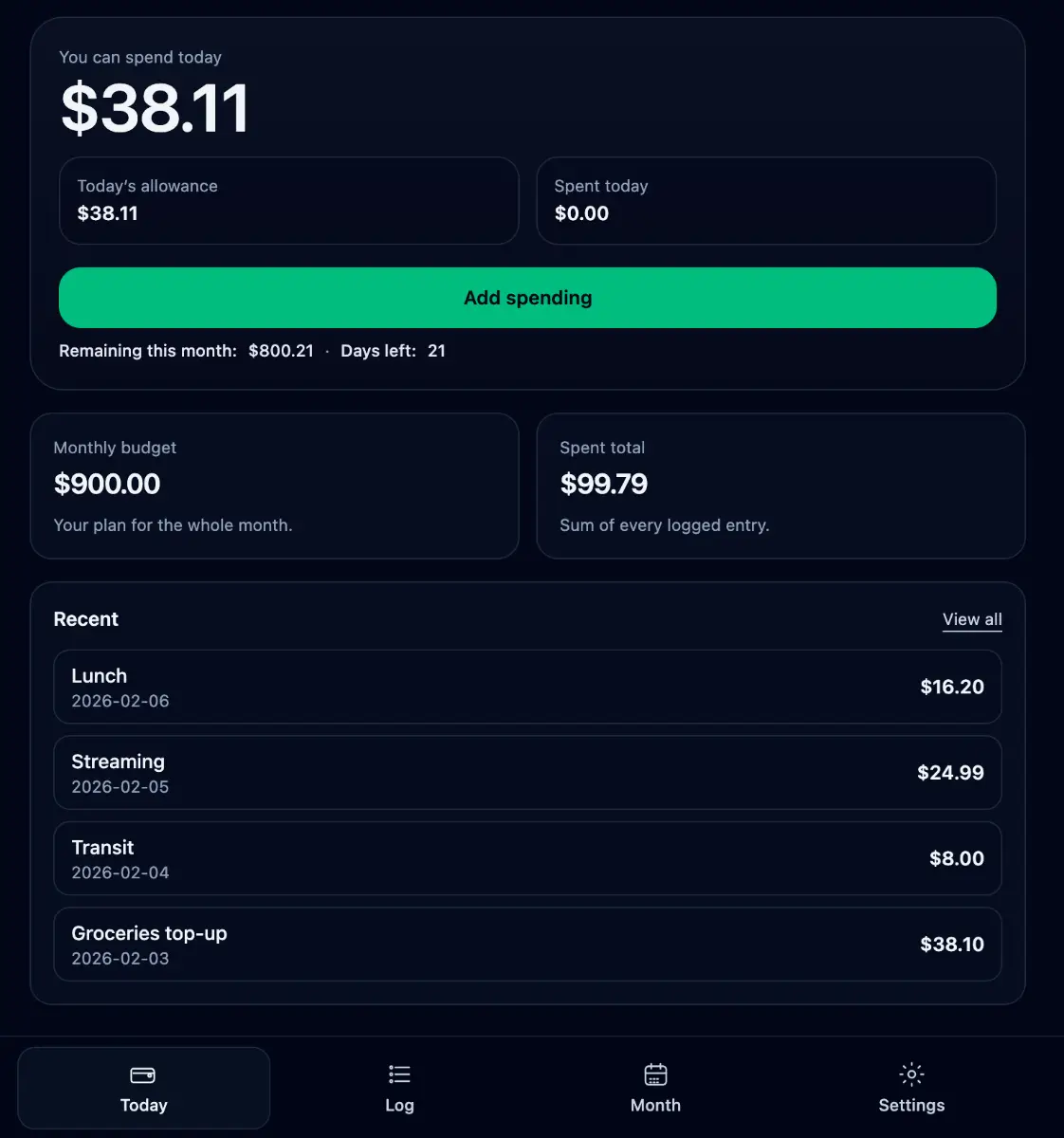 Daily Budget product image