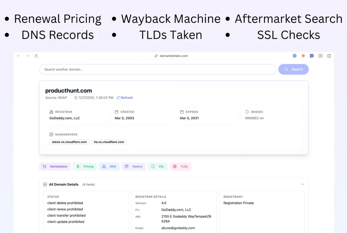 Domain Details image number 21