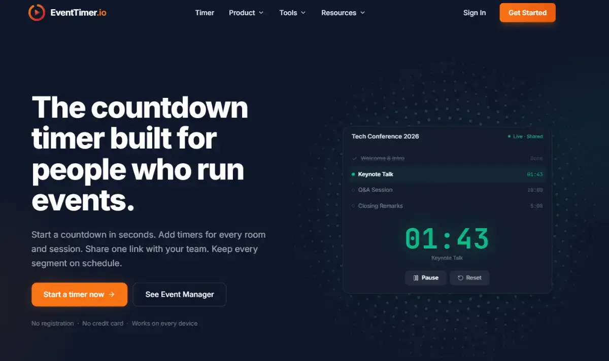 Eventtimer.io image number 01