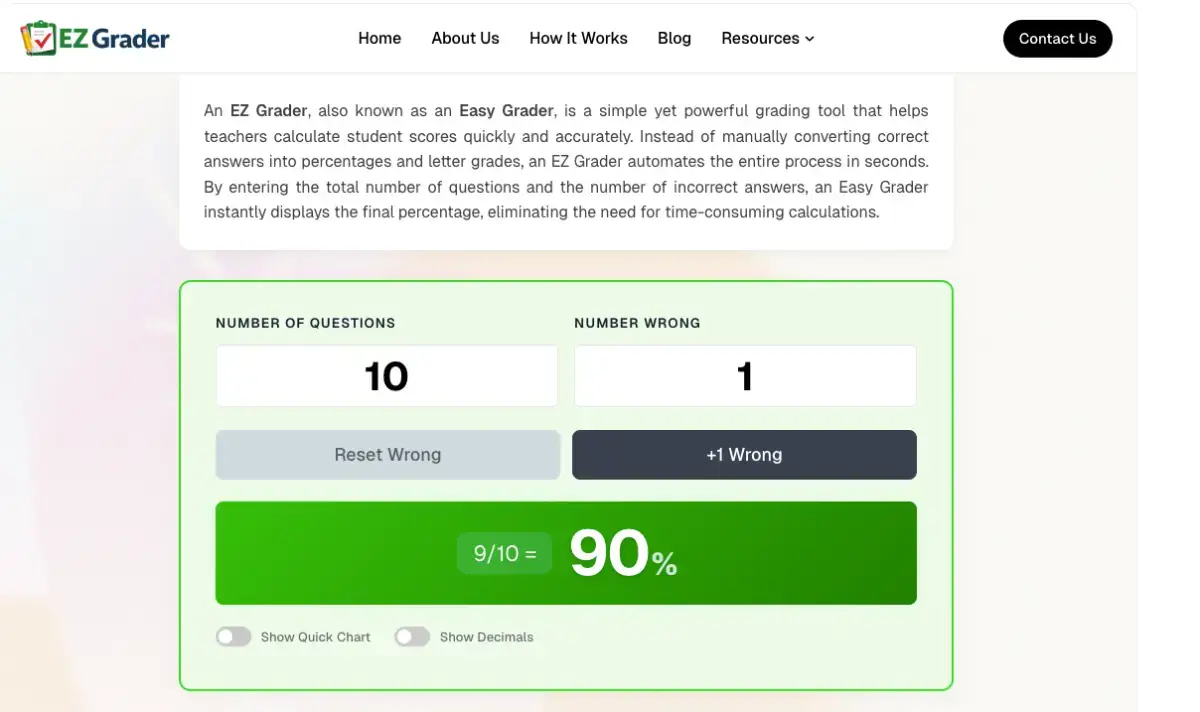 EZ Grader product image