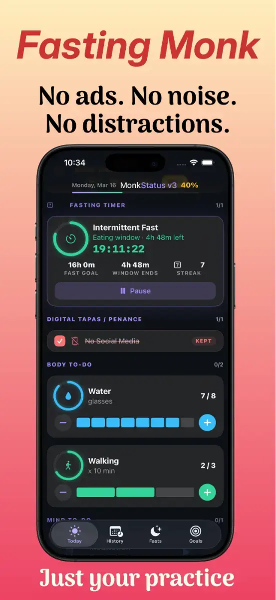 FastingMonk Intermittent Fasting Timer image number 01