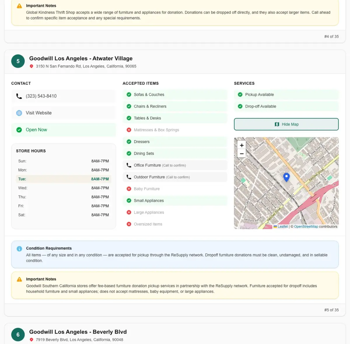 Furniture Donation Directory image number 21