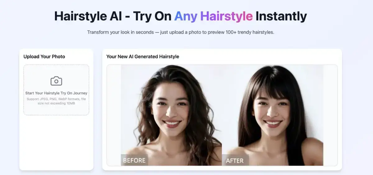 Hairstyle AI product image