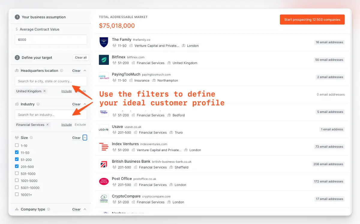 Hunter.io TAM calculator image number 31