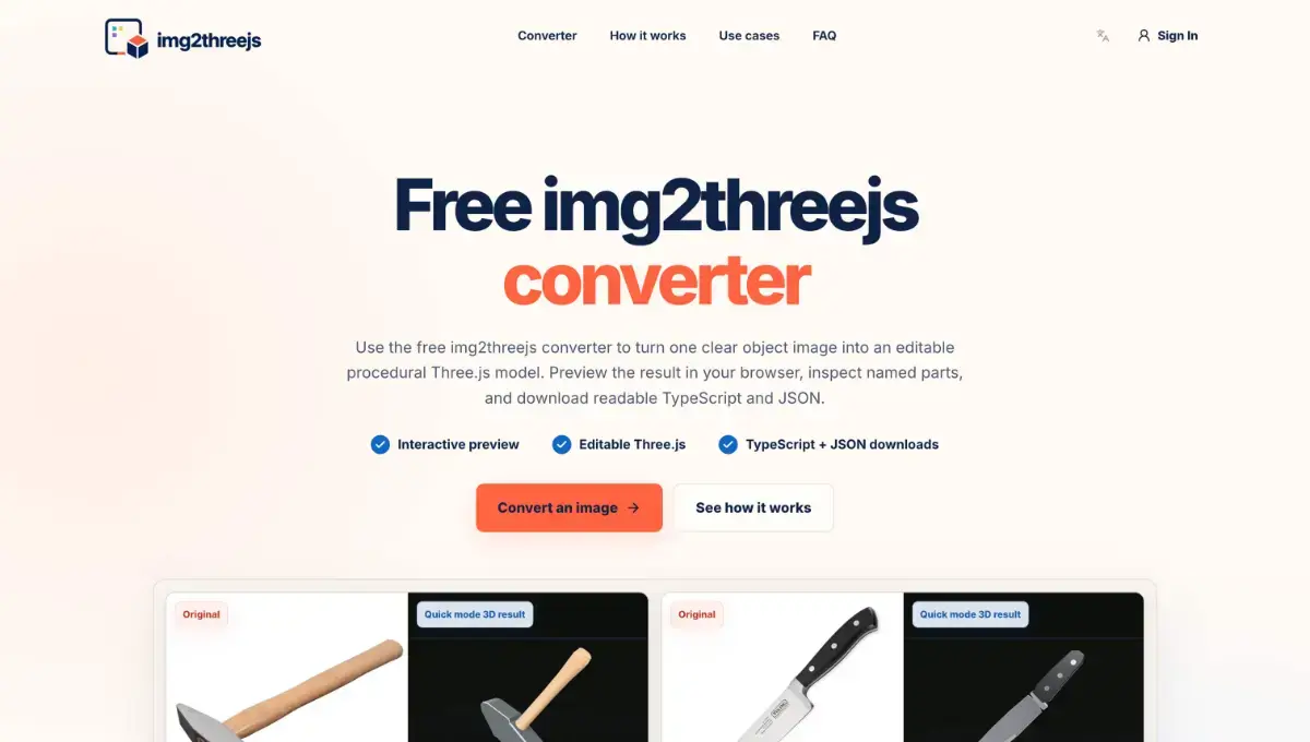 Img2threejs converter online image number 11
