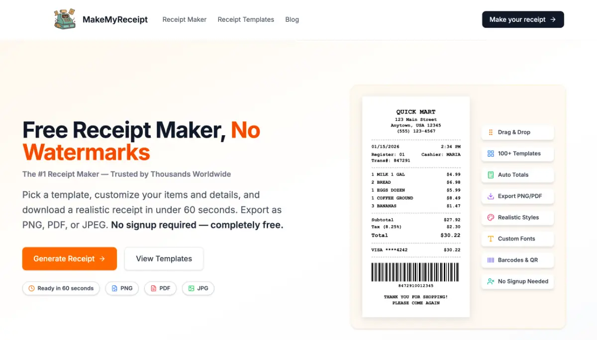 MakeMyReceipt image number 01