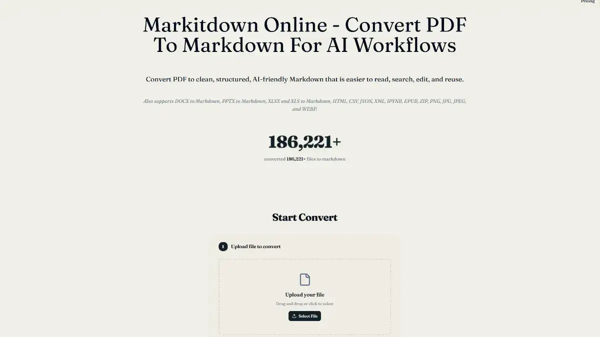 PDF to Markdown - Markitdown product image