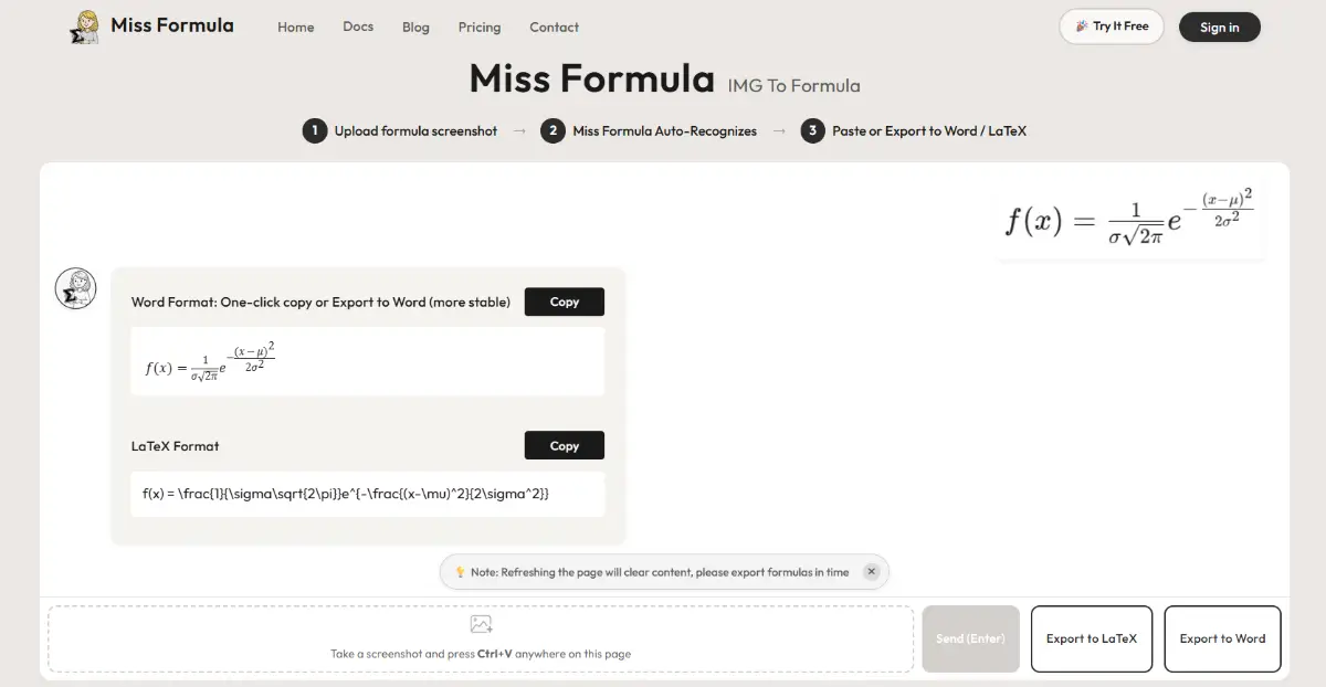 Miss Formula product image