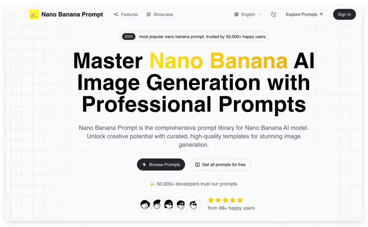Nano Banana Prompt product image